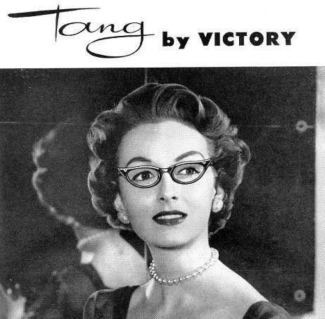 Vintage Ladies Eye Glasses CatEye , Victory Optical