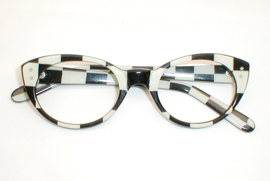 Vintage Catseye Glasses, Swank Frame France