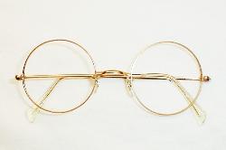 12K Gold Round Antique Spectacles