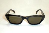 1960s Sunglasses, Classic thick, black, hand made Zyl frames