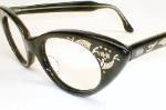 Women's Vintage Cat-Eye Glasses with Rhinestones