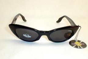 Safilo Black Italian Catseye Sunglasses