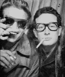 Buddy Holly and Waylon Jennings in FAOSA Eyeglasses 1954
