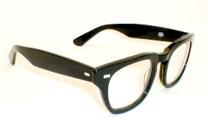 Thick Black Nerd Eyeglasses Frames for Men, 1950s style.  The Hornrimmed glasses