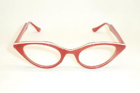 Ladies Vintage Red Cat Eye Glasses, Catseye Eyeglasses