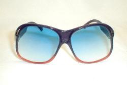beautiful blue Oversized vintage Italian  Sunglasses 60s