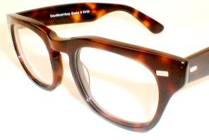 The Classic Horn-Rimmed Glasses.  Wayfarer sides and Shuron Front