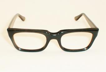 Vintage 50s black horn rimmed eyeglasses