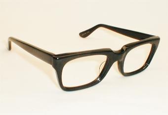 Vintage black horn-rimmed eye glasses frames